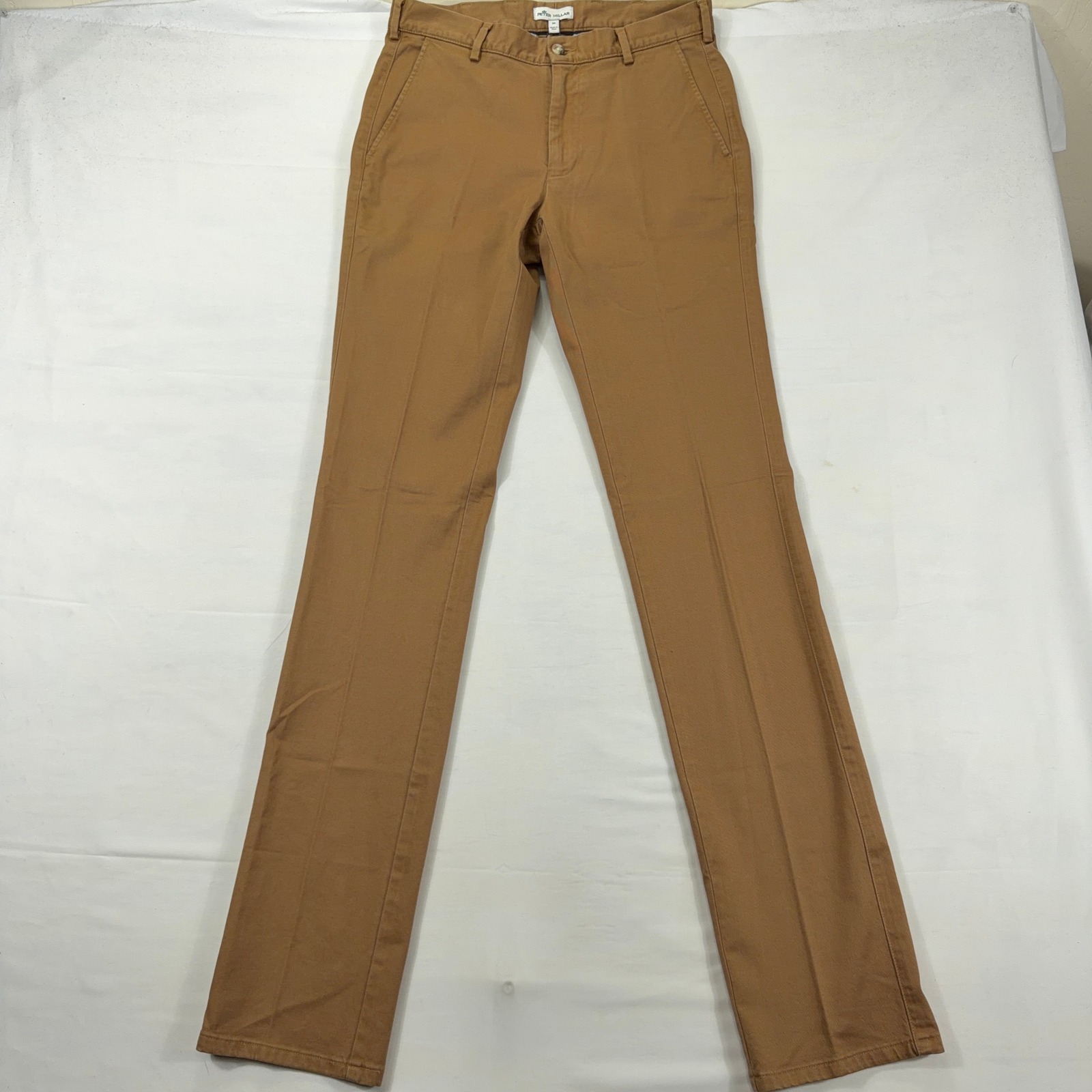 Peter Millar Mens Pilot Twill Britan Pima Cotton Chino Pants 30 Tan Khaki Nwt
